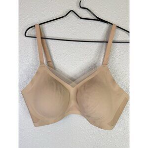 Honey Love CrossOver Wireless Bra Sand Size XL NEW Liftwear Smooth Comfort